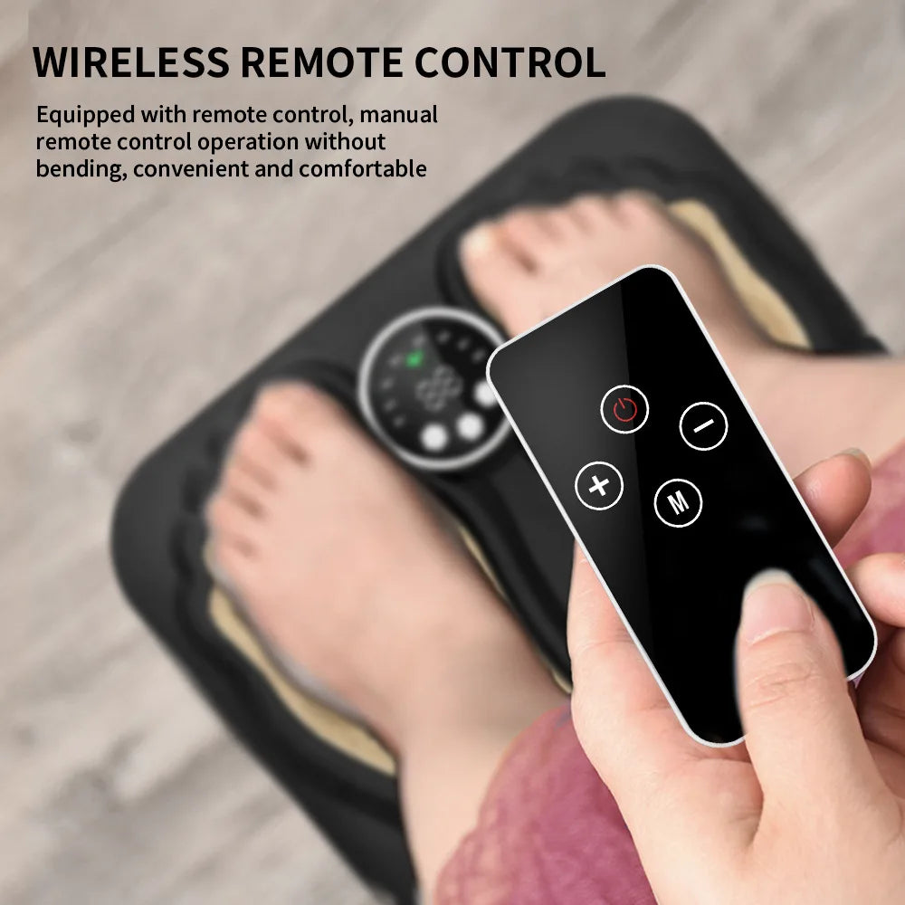 Portable Electric Shiatsu Foot Massager Acupressure Massage Mat Device