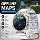 GPS Offline Map AMOLED Waterproof Sports Smartwatch Fitness Tracker