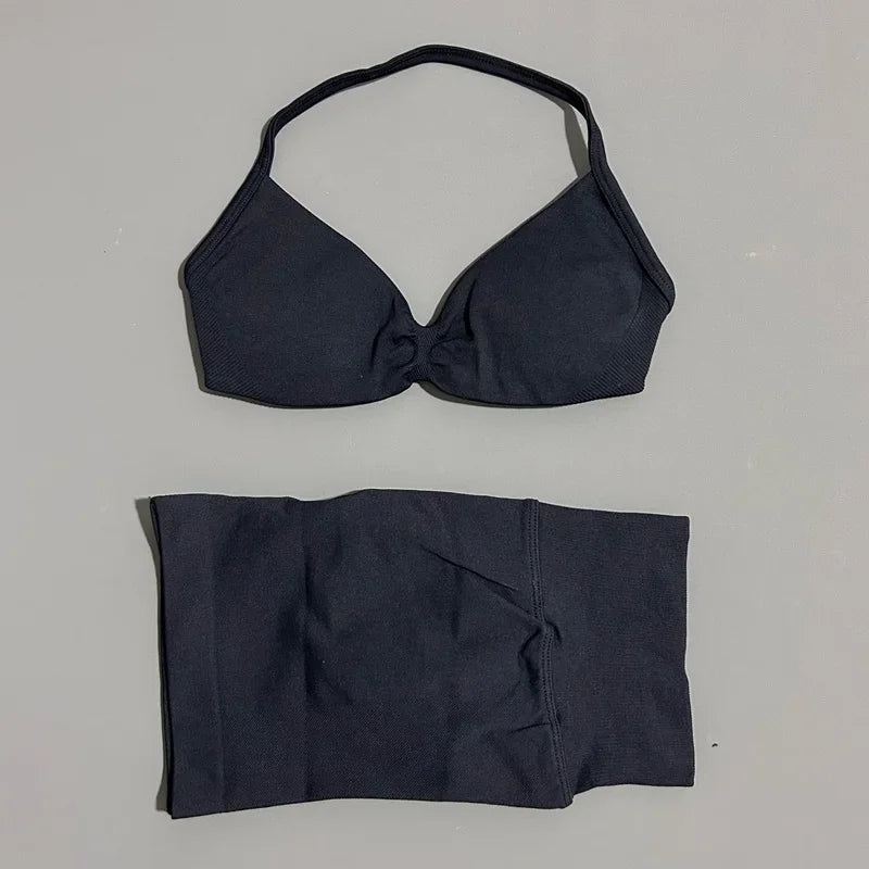 Women's 2-Piece Sports Bra and Shorts Activewear Set