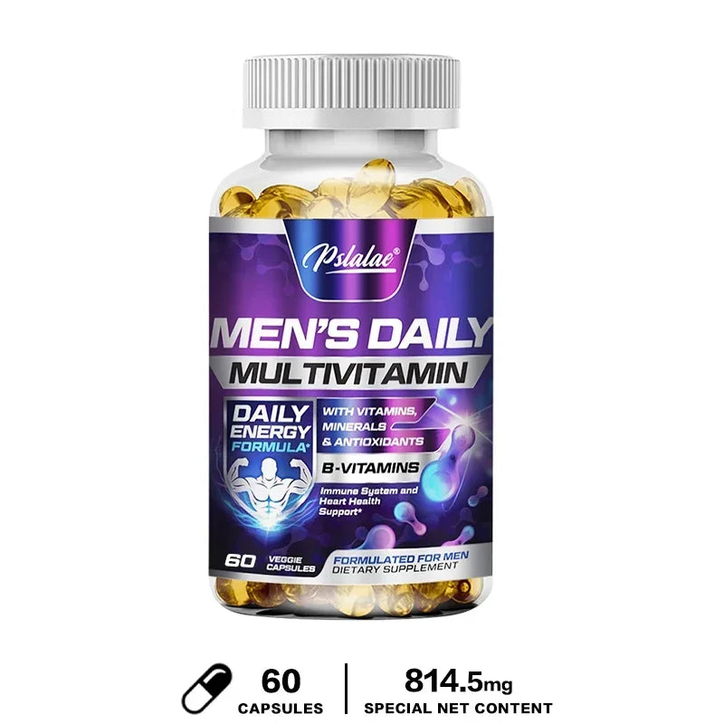 Men's Daily Multivitamin Energy Immunity Health Support Capsules