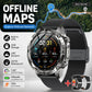 GPS Offline Map AMOLED Waterproof Sports Smartwatch Fitness Tracker