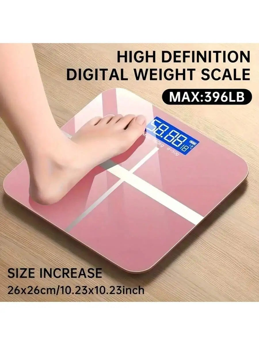 Smart Body Fat Weight Scale Tempered Glass Bathroom Scale