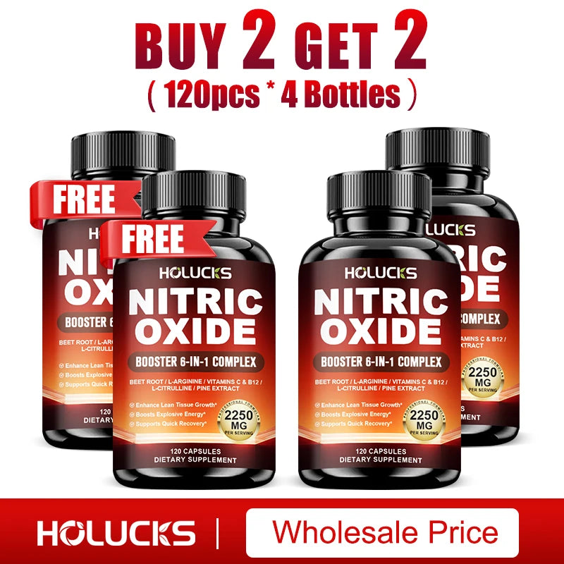 Nitric Oxide Booster Pre Workout Energy Pump Supplement