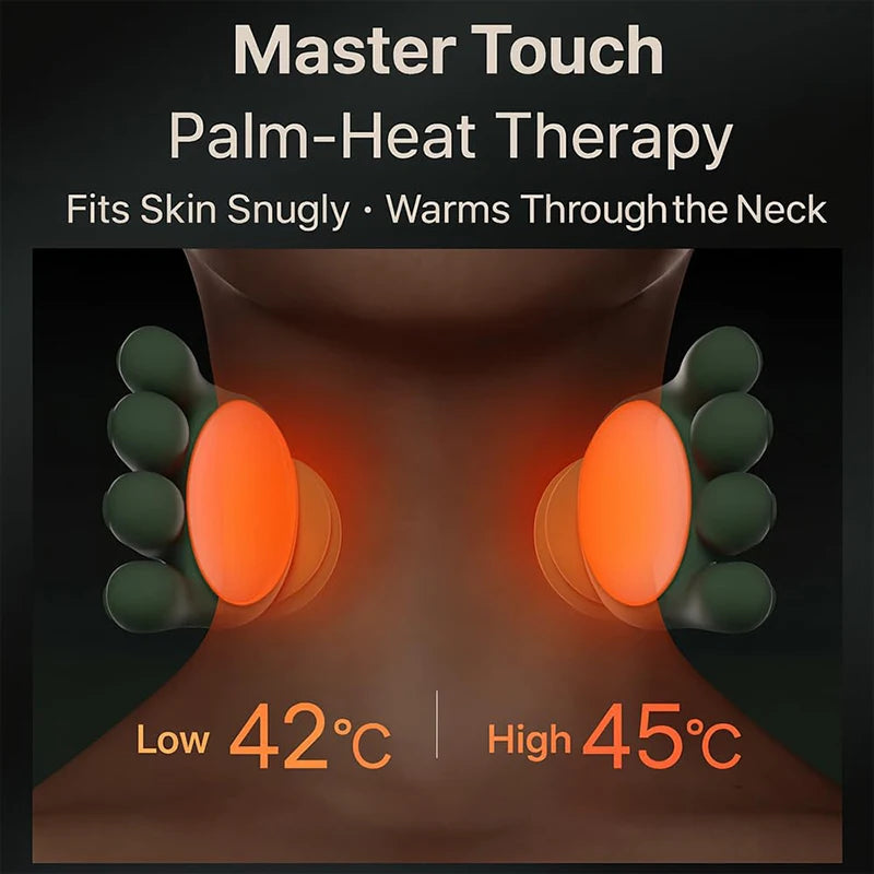 Bionic Neck Shoulder Massager Shawl with Kneading Therapy Modes