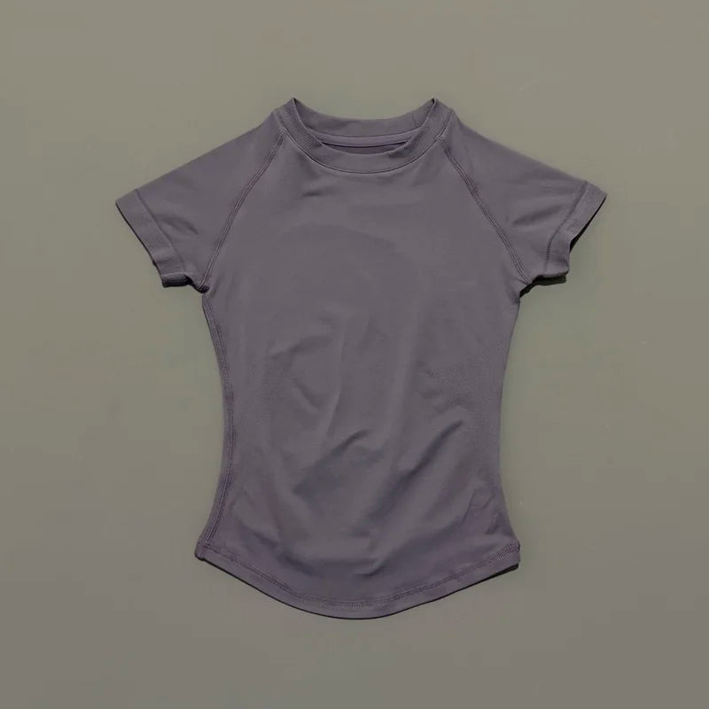Women's Quick Dry Breathable Short Sleeve Sports T-Shirt