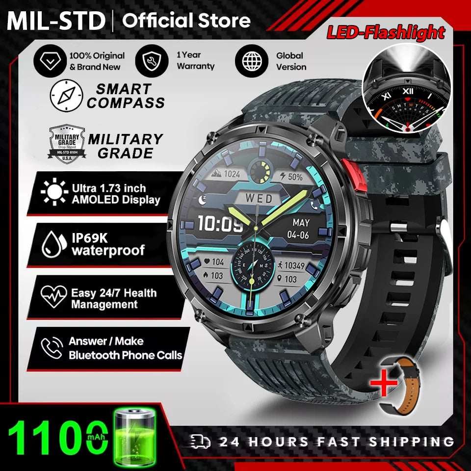 T-Rex3 Pro GPS Smartwatch Rugged Waterproof Sports Watch
