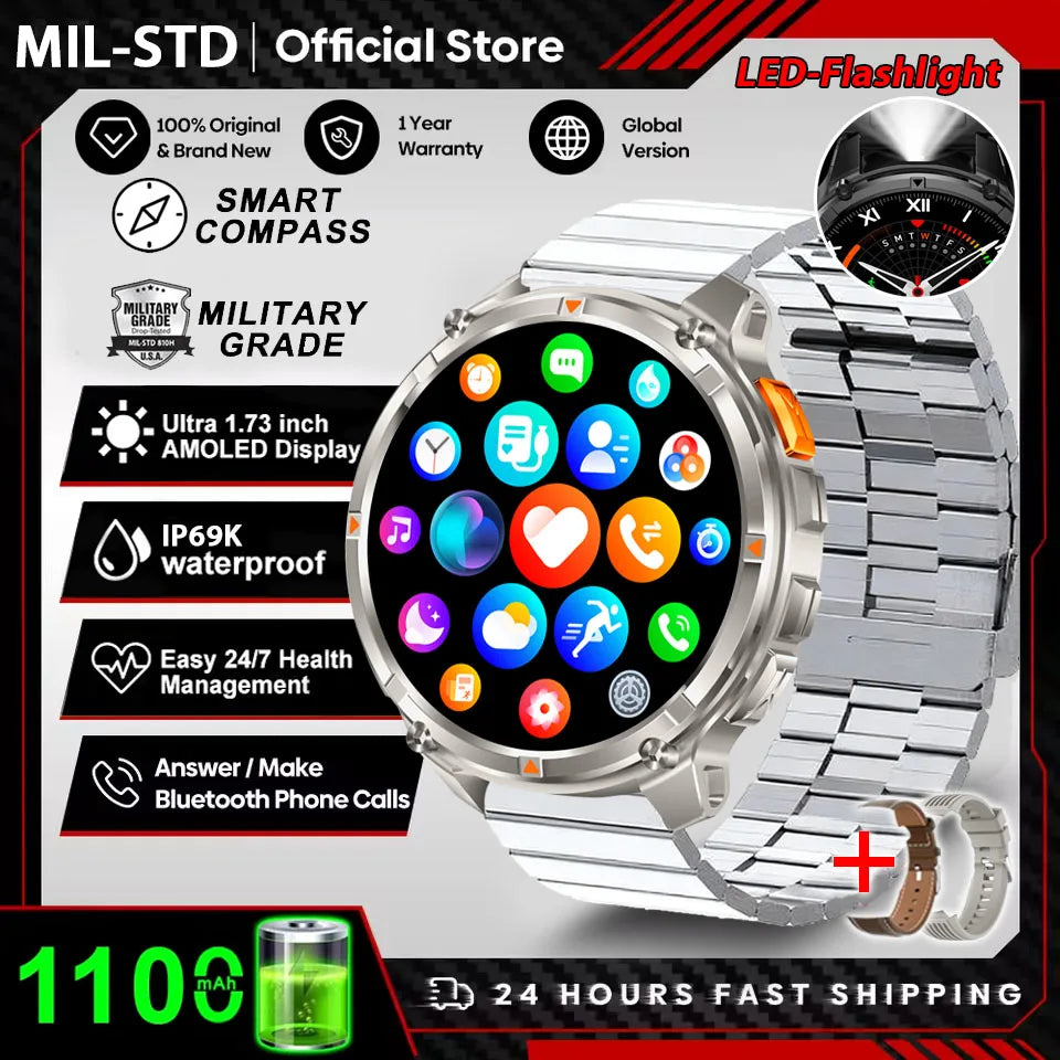 T-Rex3 Pro GPS Smartwatch Rugged Waterproof Sports Watch
