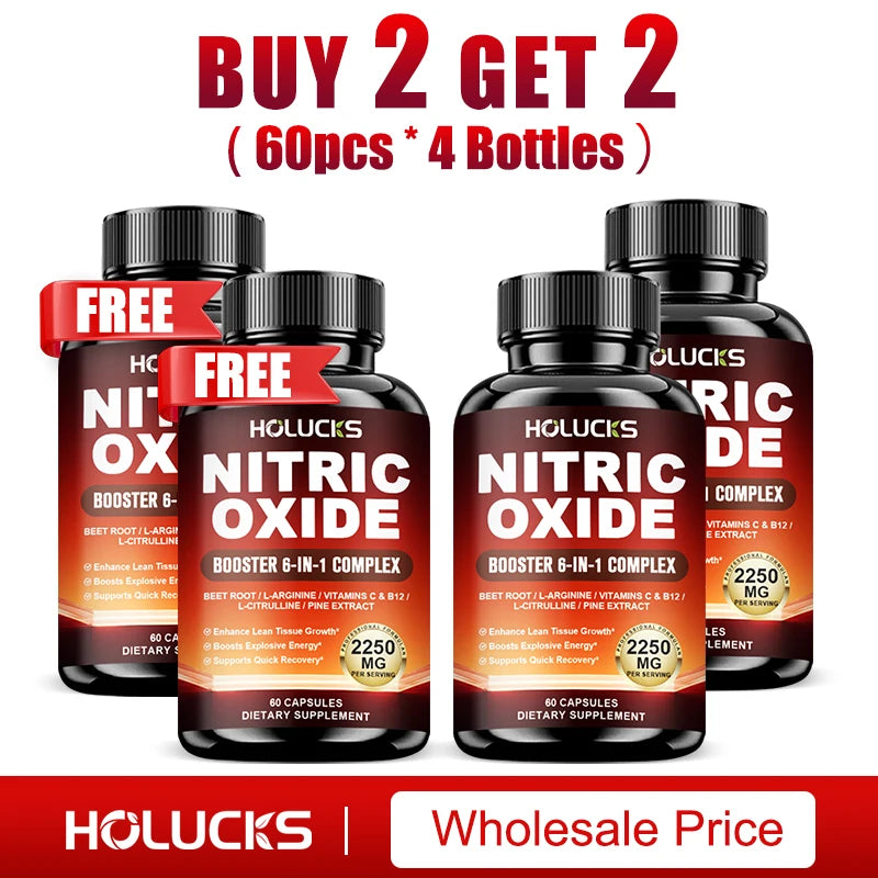 Nitric Oxide Booster Pre Workout Energy Pump Supplement