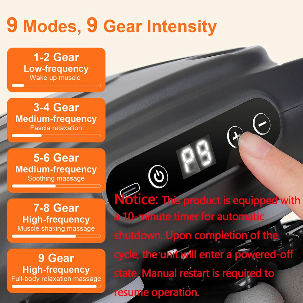 42 Head Fascia Gun Deep Tissue Muscle Massager Device