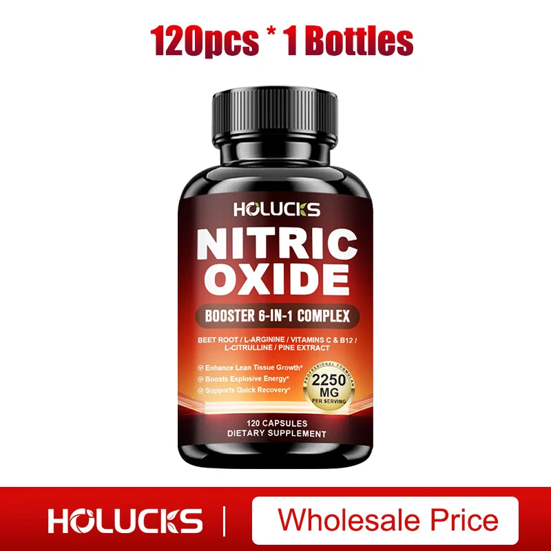 Nitric Oxide Booster Pre Workout Energy Pump Supplement