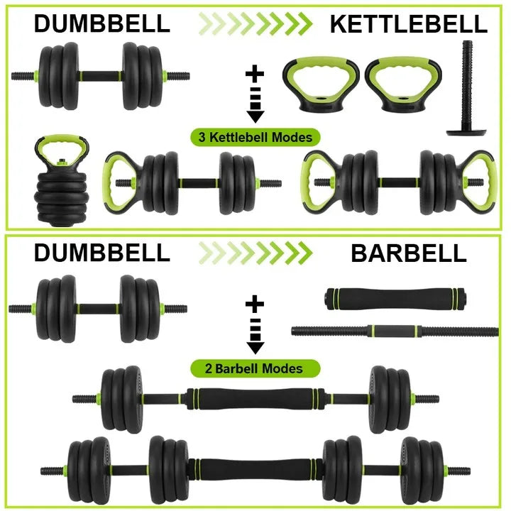 Adjustable Dumbbells 4-in-1 Home Gym Weight Set