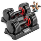 Adjustable Dumbbell Set Pair 5-in-1 Home Gym Weights