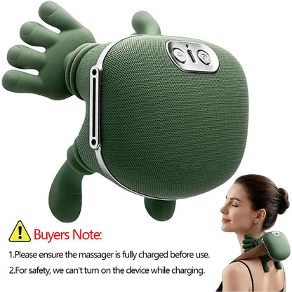Bionic Neck Shoulder Massager Shawl with Kneading Therapy Modes