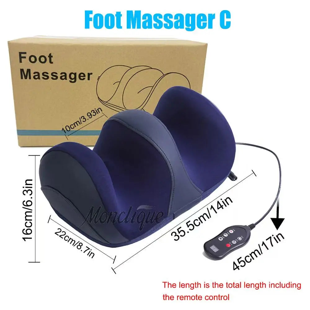 Extra Large Electric Foot Massager with Heat Shiatsu Therapy