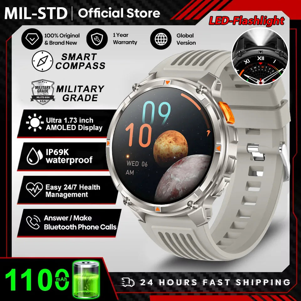 T-Rex3 Pro GPS Smartwatch Rugged Waterproof Sports Watch