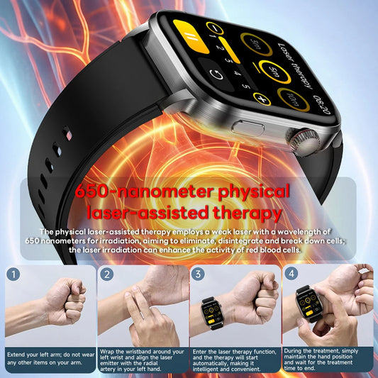 Smart Health Bluetooth Calling Sports Watch with AMOLED Display