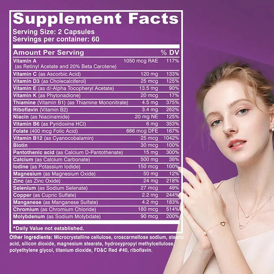 Women 50+ Complete Multivitamin Bone Brain Eye Support