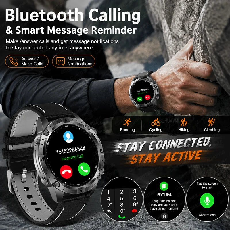 GPS Offline Map AMOLED Waterproof Sports Smartwatch Fitness Tracker