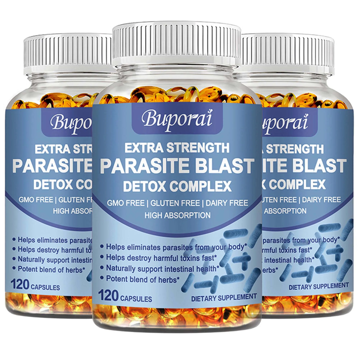 Parasite Blast Detox Complex Digestive Immune Support Capsules