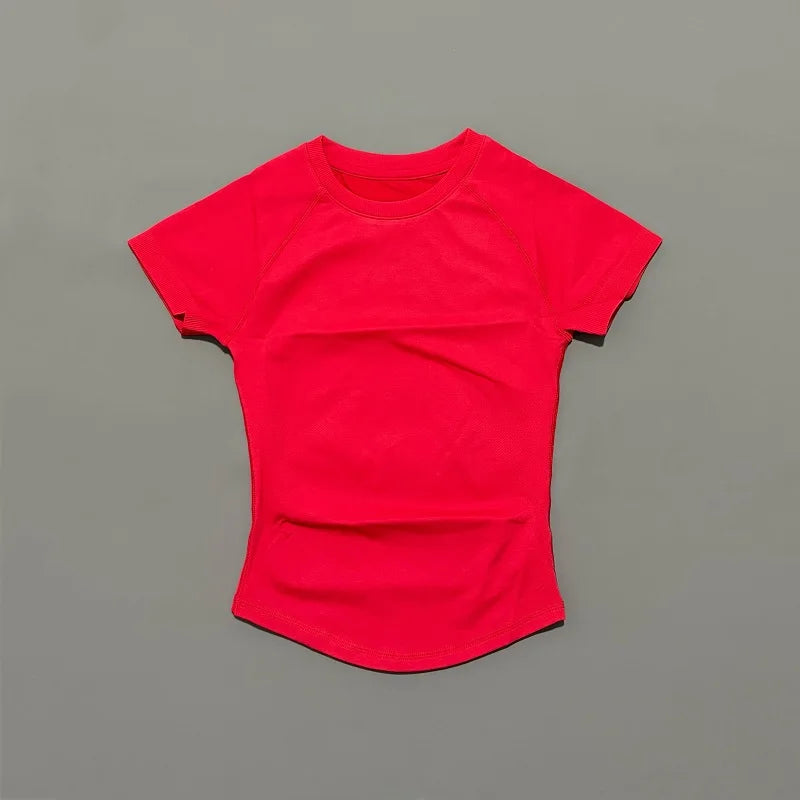Women's Quick Dry Breathable Short Sleeve Sports T-Shirt