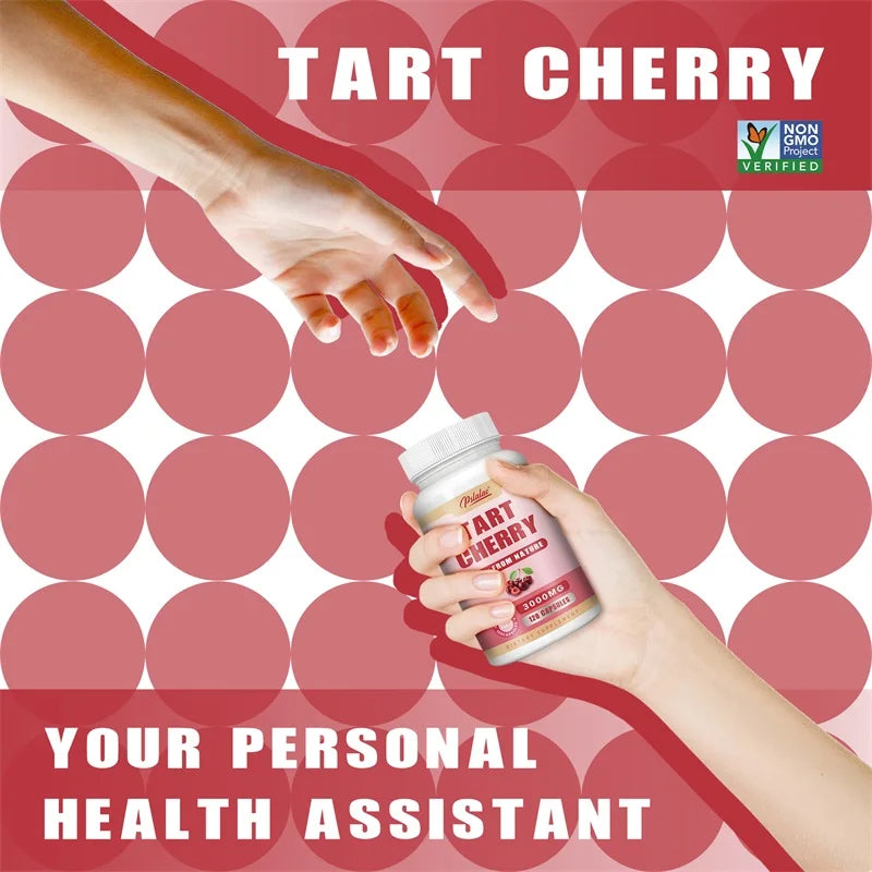 Tart Cherry Capsules 3000mg Joint Recovery Uric Support