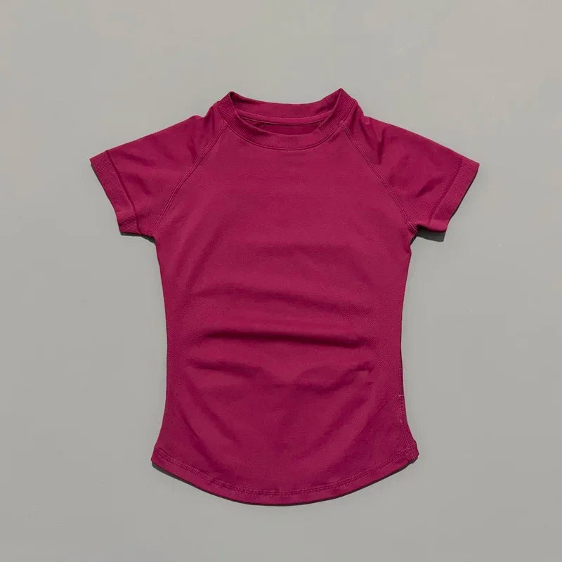 Women's Quick Dry Breathable Short Sleeve Sports T-Shirt