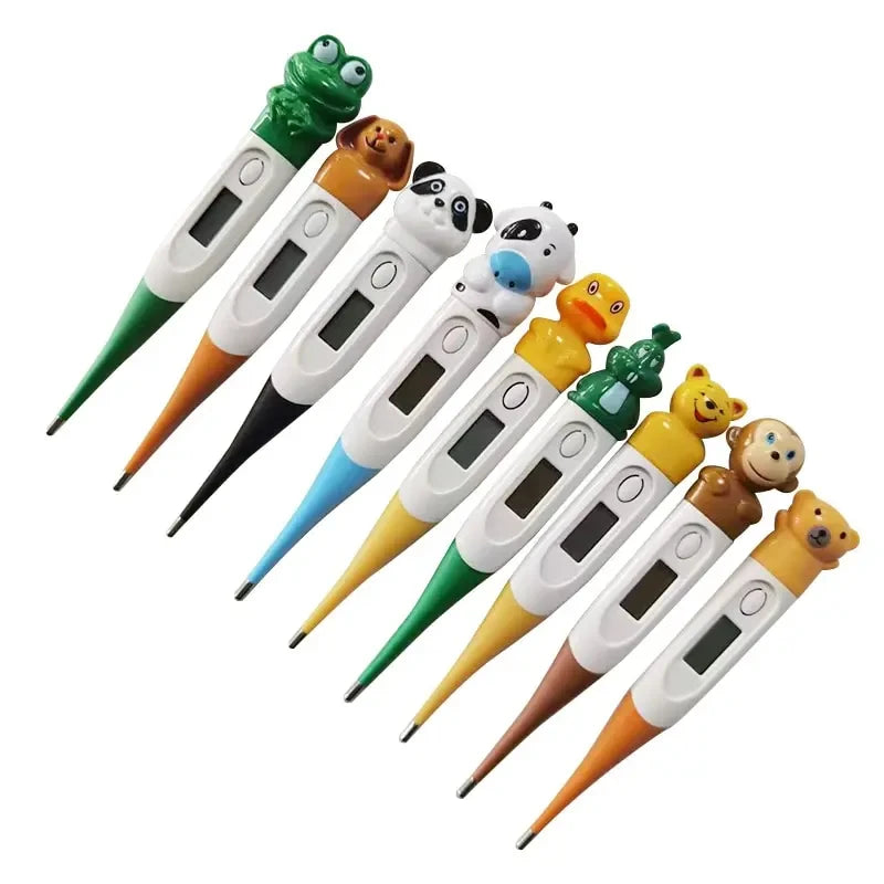 Children's Digital Thermometer Flexible Tip Waterproof Animal Design