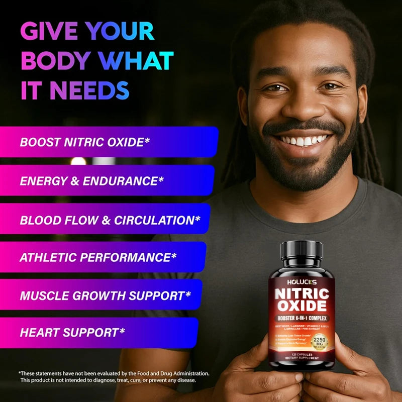 Nitric Oxide Booster Pre Workout Energy Pump Supplement