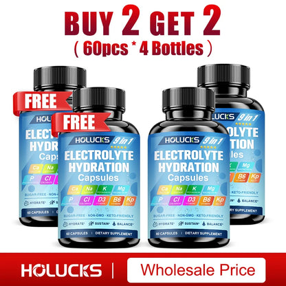 Electrolyte Hydration Capsules Workout Recovery Energy Support Formula
