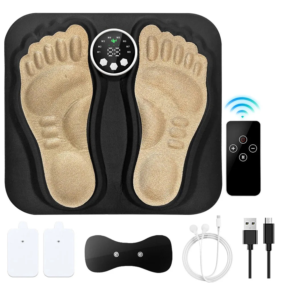 Portable Electric Shiatsu Foot Massager Acupressure Massage Mat Device