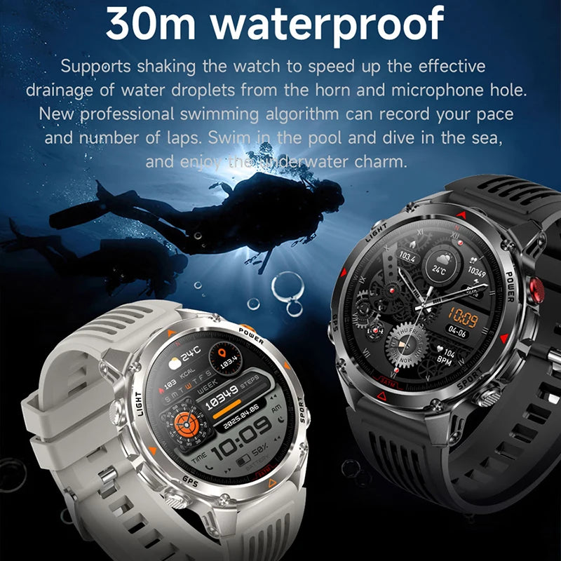GPS Navigation AMOLED Smartwatch Bluetooth Call Sports Watch