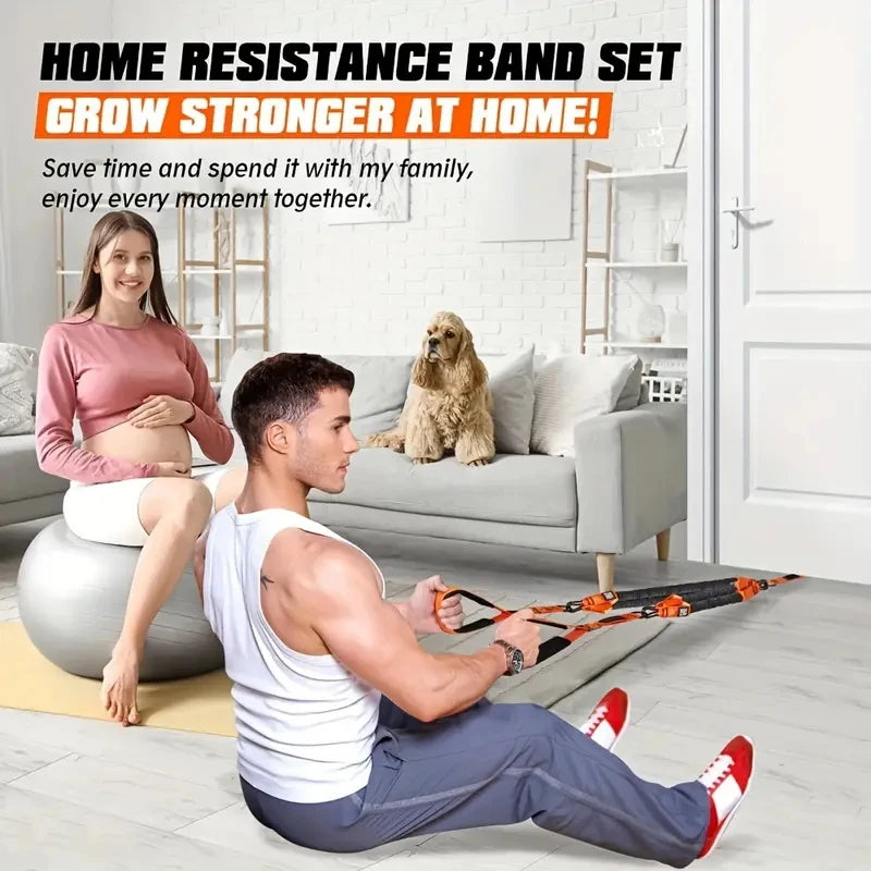 Resistance Band Home Fitness Strength Training Workout Equipment