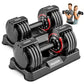 Adjustable Dumbbell Set Pair 5-in-1 Home Gym Weights