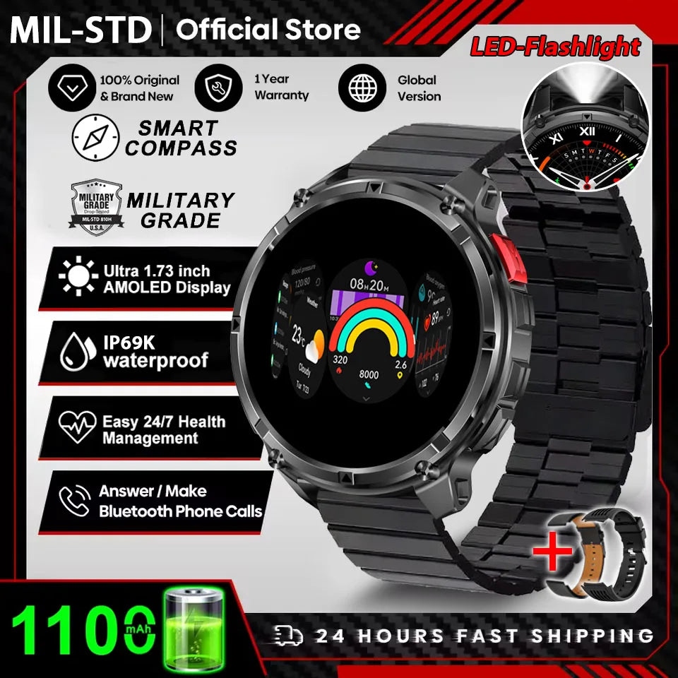 T-Rex3 Pro GPS Smartwatch Rugged Waterproof Sports Watch