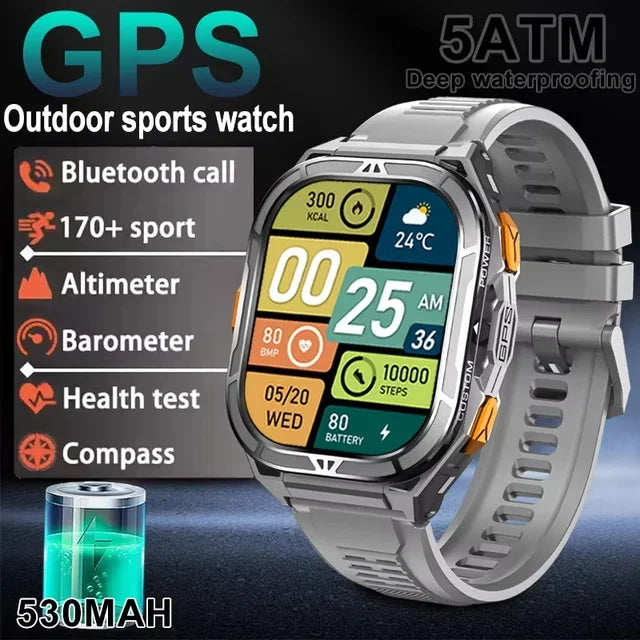 TANK X5 AMOLED GPS Waterproof Sports Smartwatch Fitness Tracker
