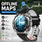 GPS Offline Map AMOLED Waterproof Sports Smartwatch Fitness Tracker