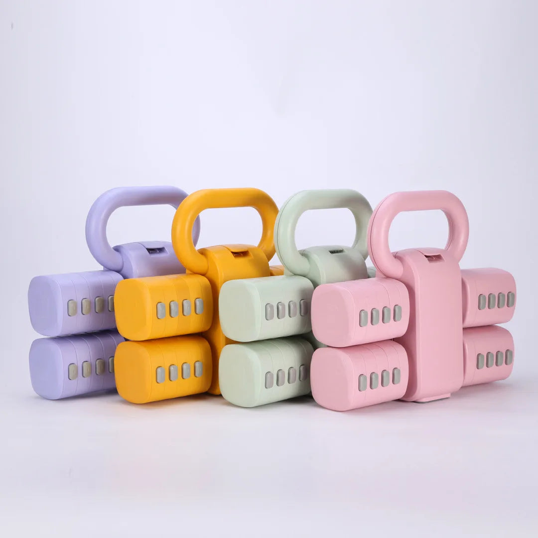 2-in-1 Adjustable Dumbbell Kettlebell Home Fitness Weight