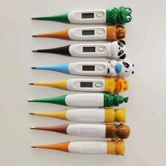 Children's Digital Thermometer Flexible Tip Waterproof Animal Design