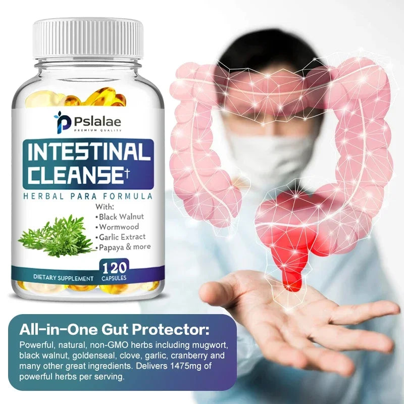 Intestinal Cleanse Detox Colon Liver Support Capsules Formula