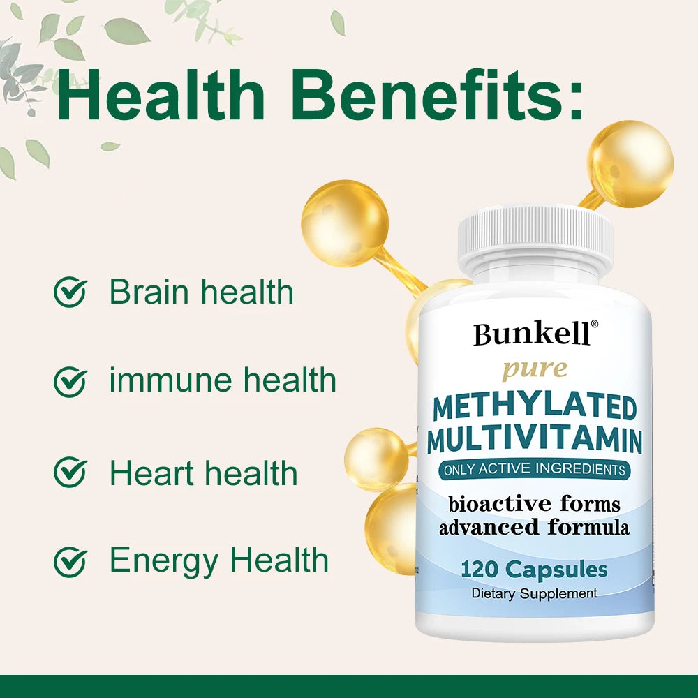Methylated Multivitamin Activated B Complex Energy Immune Capsules