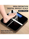 Smart Body Fat Weight Scale Tempered Glass Bathroom Scale