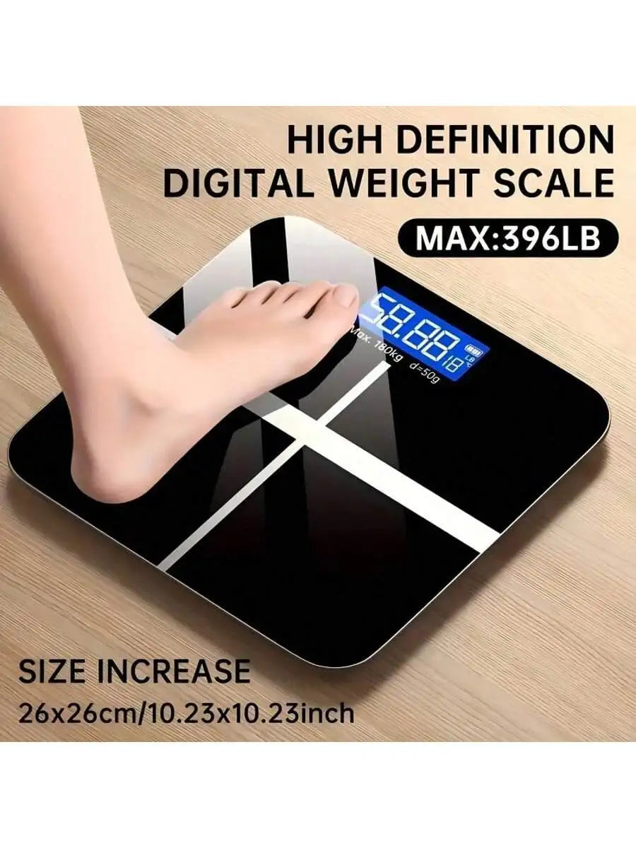 Smart Body Fat Weight Scale Tempered Glass Bathroom Scale