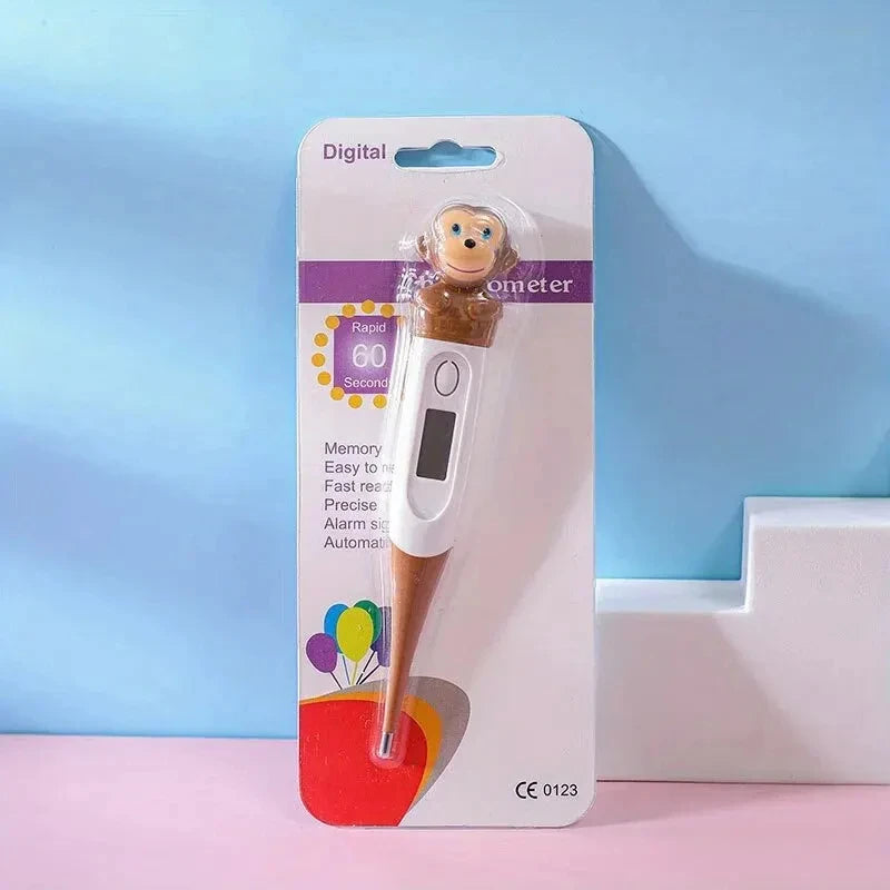 Children's Digital Thermometer Flexible Tip Waterproof Animal Design