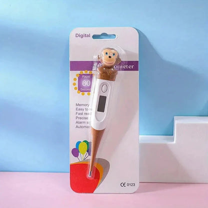 Children's Digital Thermometer Flexible Tip Waterproof Animal Design