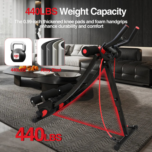 Foldable AB Machine Core Trainer Home Fitness Equipment