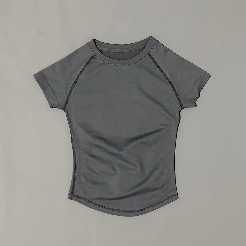 Women's Quick Dry Breathable Short Sleeve Sports T-Shirt
