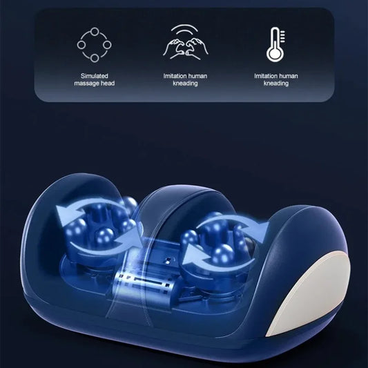 Extra Large Electric Foot Massager with Heat Shiatsu Therapy