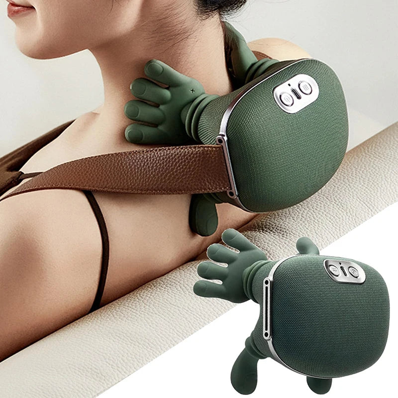 Bionic Neck Shoulder Massager Shawl with Kneading Therapy Modes