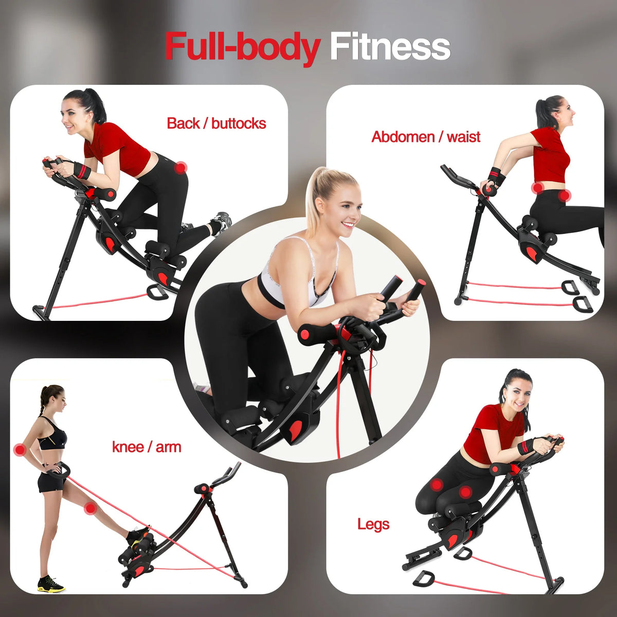 Foldable AB Machine Core Trainer Home Fitness Equipment