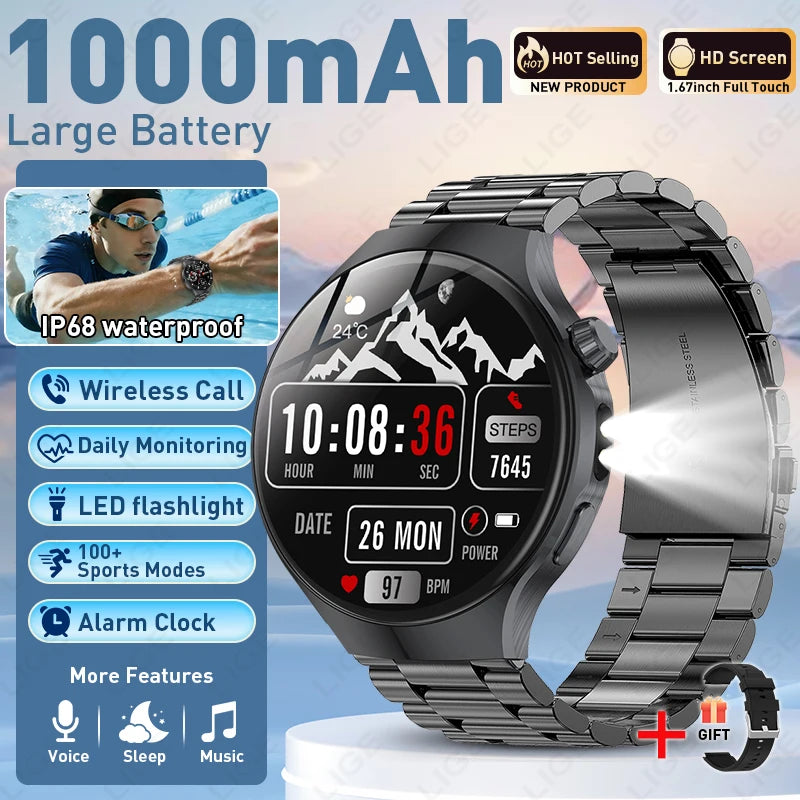 HD Smartwatch Bluetooth Calling Fitness Tracker Watch